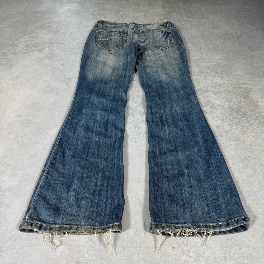 Refuge Low Rise Bell Bottom Flare Jeans Blue Womens Juniors - Size: 3S - Picture 11 of 11